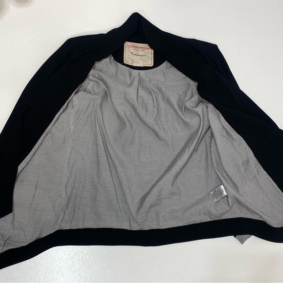 Anthropologie Cartonnier Open Shawl Collar Black Blazer XS - Picture 8 of 13
